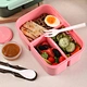 prep for lunch storage with spoon fork food container